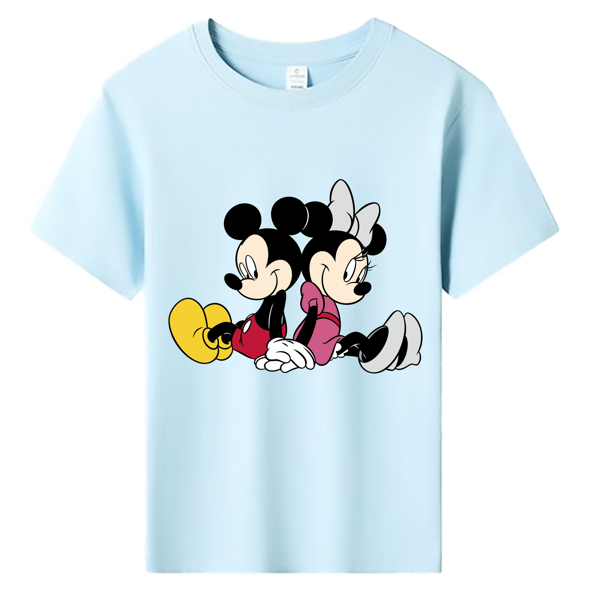 ミッキーマウス Mickey Mouse 綿100％キッズTシャツ（フロントプリント）